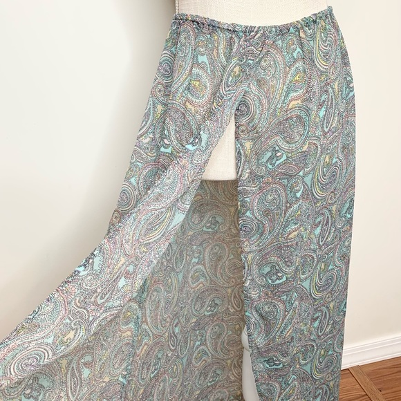 H&M Paisley Split Hem Cover Up Festival Maxi Skirt - Picture 2 of 11
